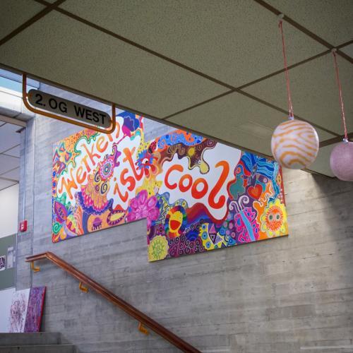 Kreatives Bild mit dem Titel "Werken ist cool"