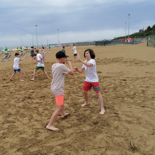 Schüler beim Martial-Arts