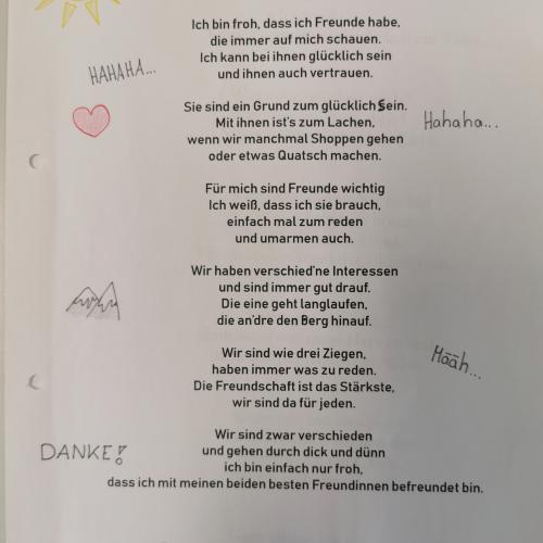 Freundschaftsgedicht