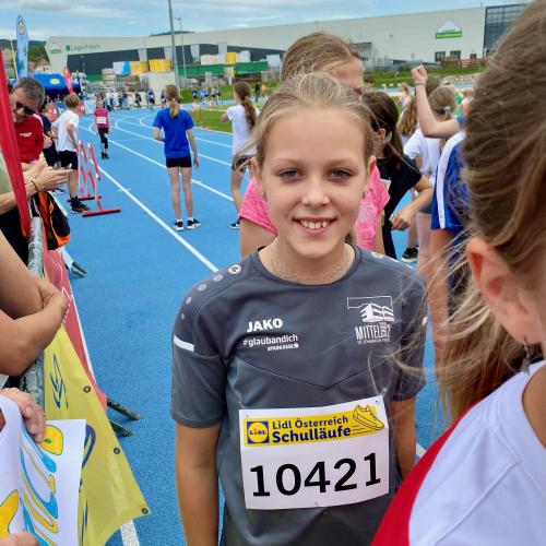 Schülerin beim Laufcup