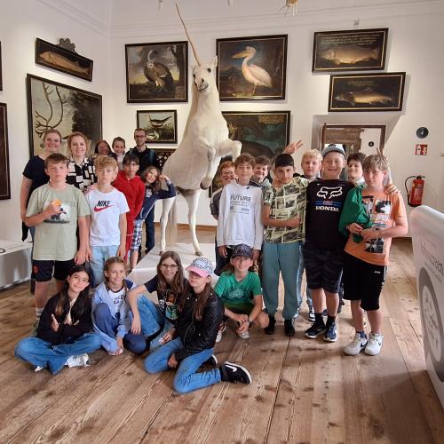 Klassenfoto im Schloss Hellbrunn