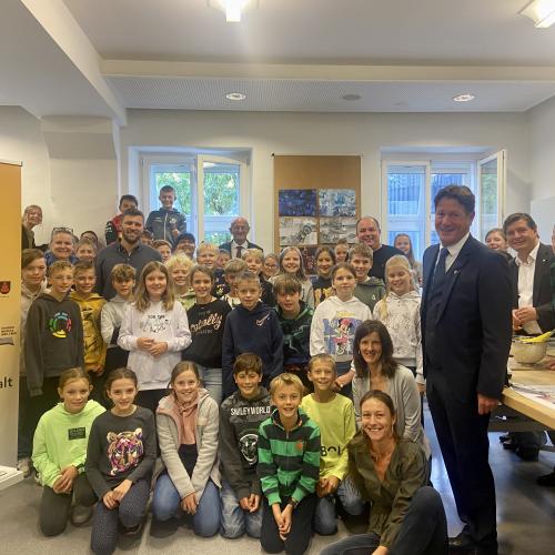 Schüler:innen beim Umwelttag