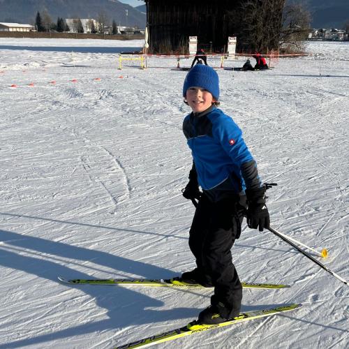 Schüler:innen der 2a bei der Winter-Erlebniswoche