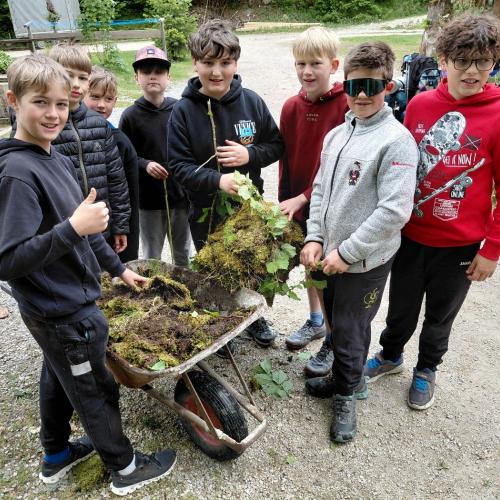 Schüler:innen in Brandenberg