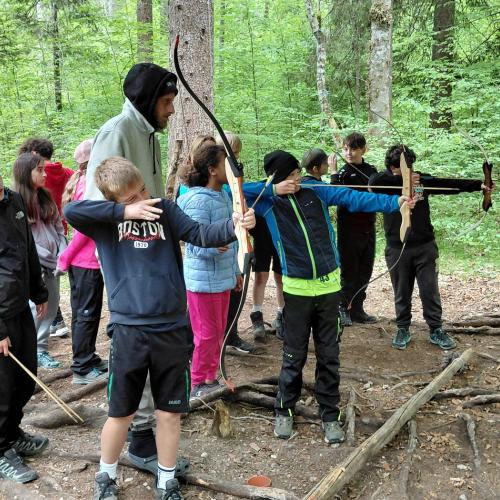 Schüler:innen in Brandenberg