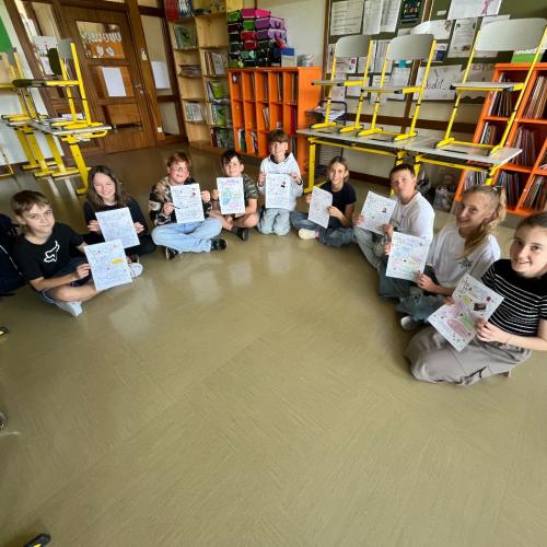 Schüler:innen beim Buddy-Projekt