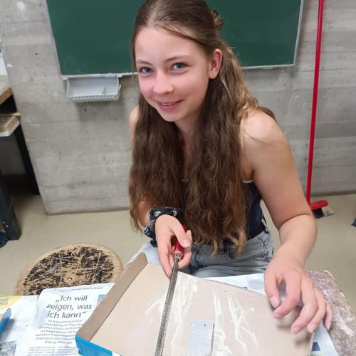 Schüler:innen bei den Projekttagen