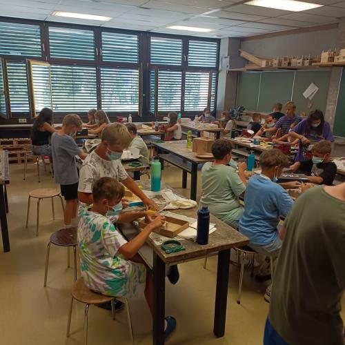 Schüler:innen bei den Projekttagen