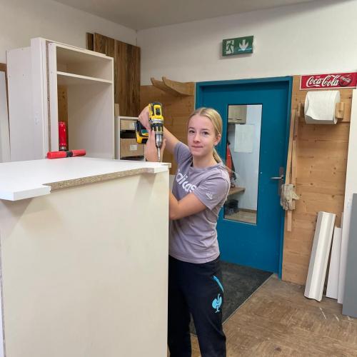 Schülerin bei den Berufspraktischen Tagen