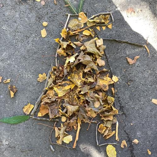 Kunstbild aus Naturmaterialien