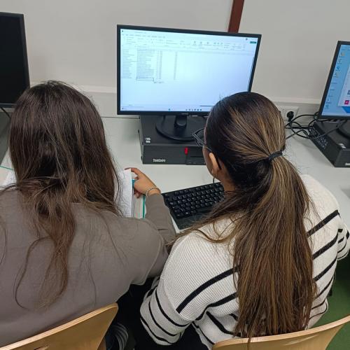 Schülerinnen beim Planen