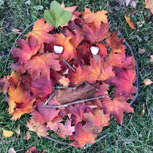 Kunstbild aus Naturmaterialien