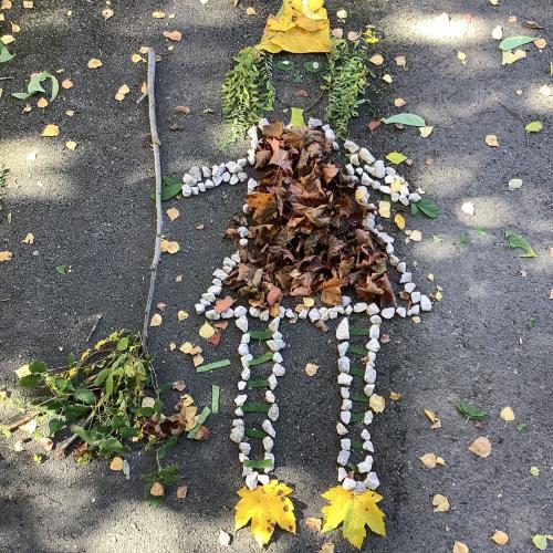 Kunstbild aus Naturmaterialien