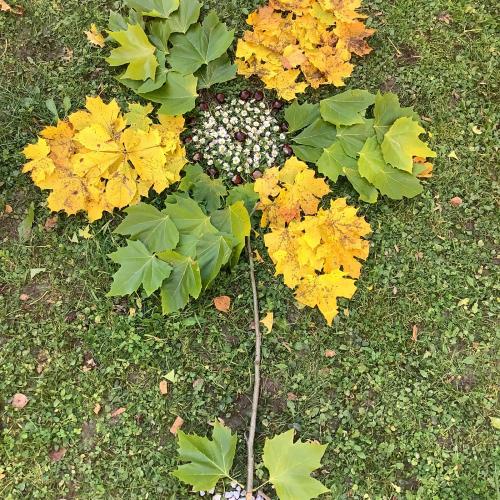 Kunstbild aus Naturmaterialien