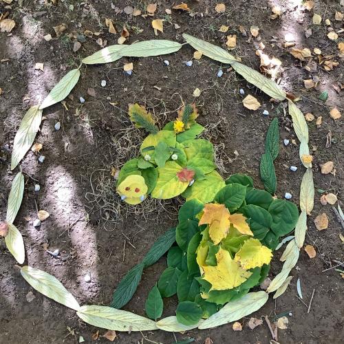 Kunstbild aus Naturmaterialien