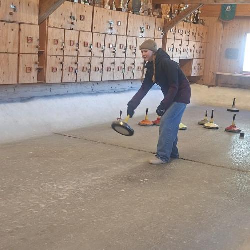 Stockschießen der 3b