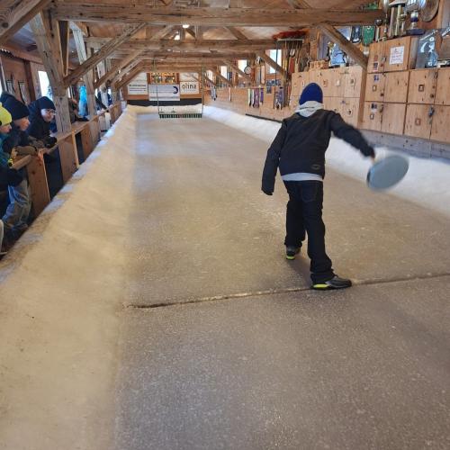 Stockschießen der 3b