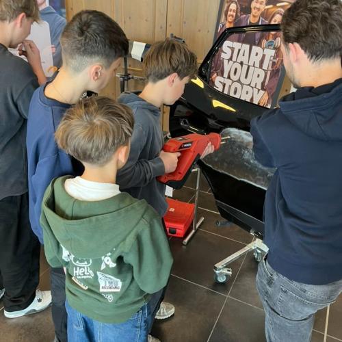 Schüler:innen beim Berufsfestival