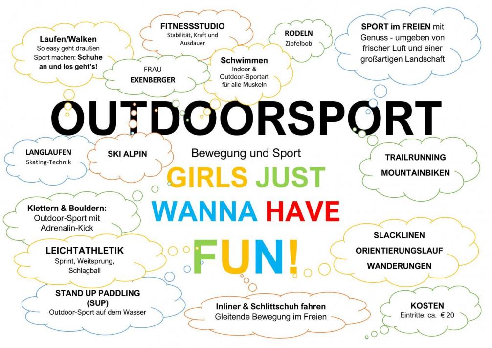 Plakat Outdoorsport for Girls