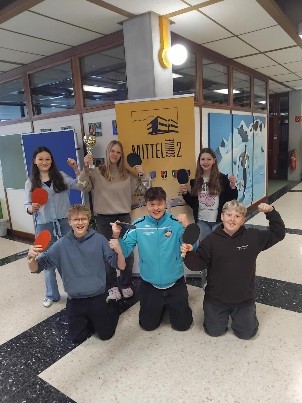 Gewinner:innen des Tischtennis-Turniers