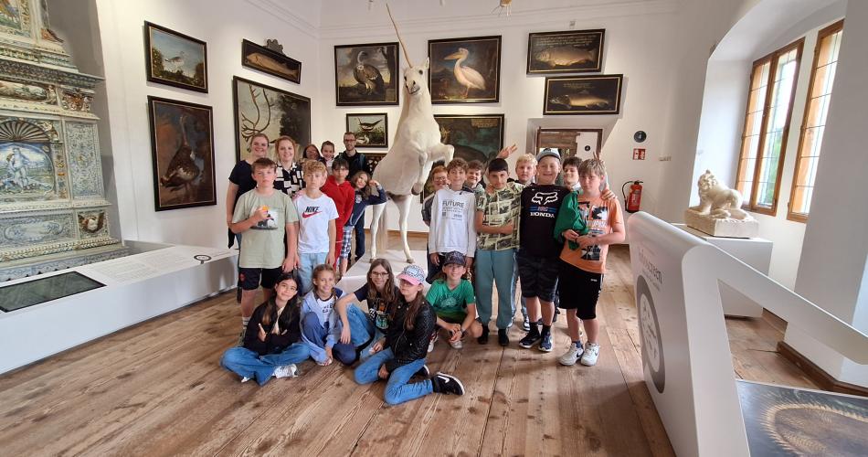 Klassenfoto im Schloss Hellbrunn