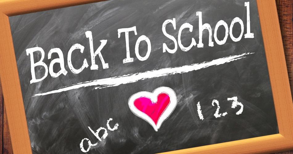 Tafel mit Back to School